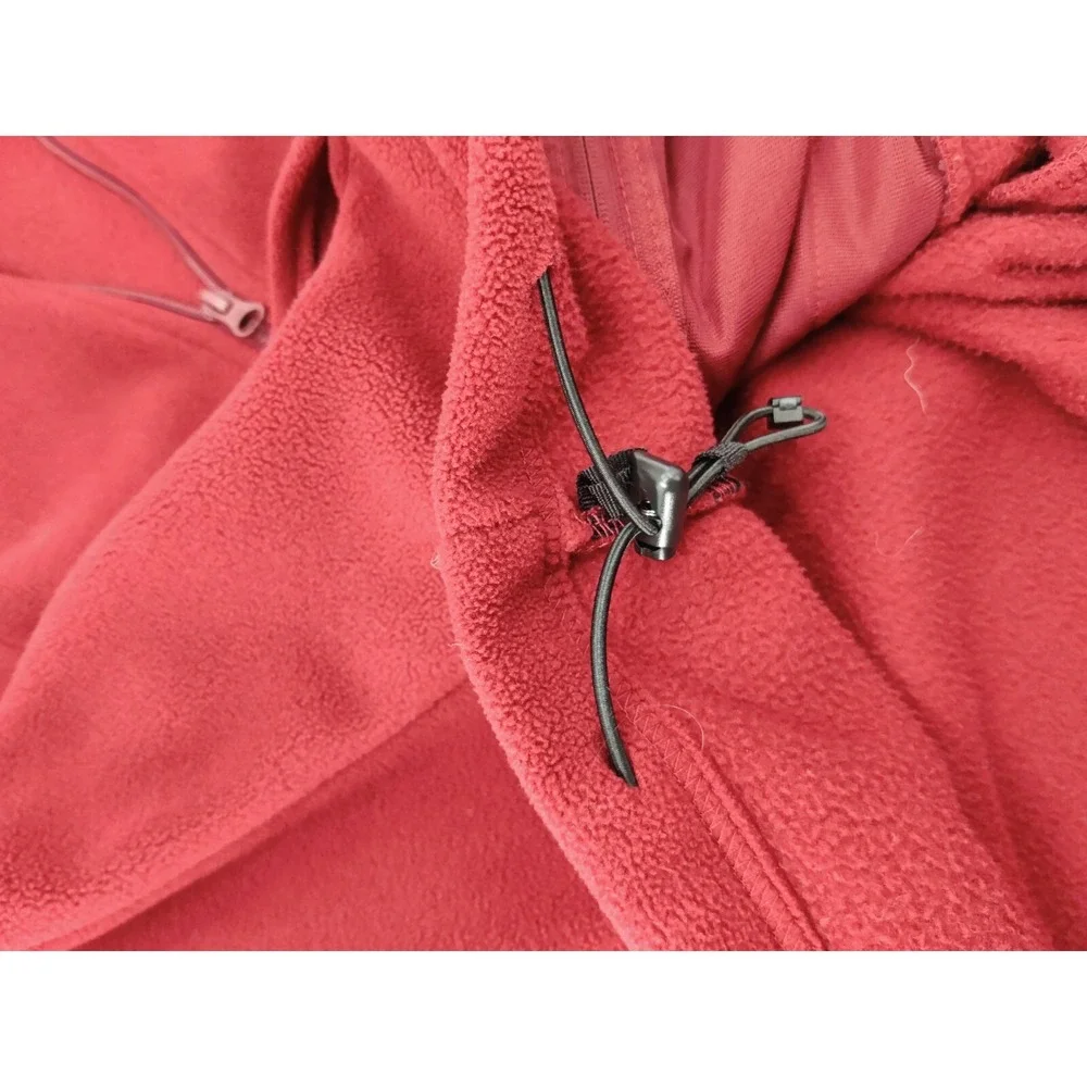 Bass Pro Shops Mens Full Zip Fleece Jacket Burgundy Red‎ Small